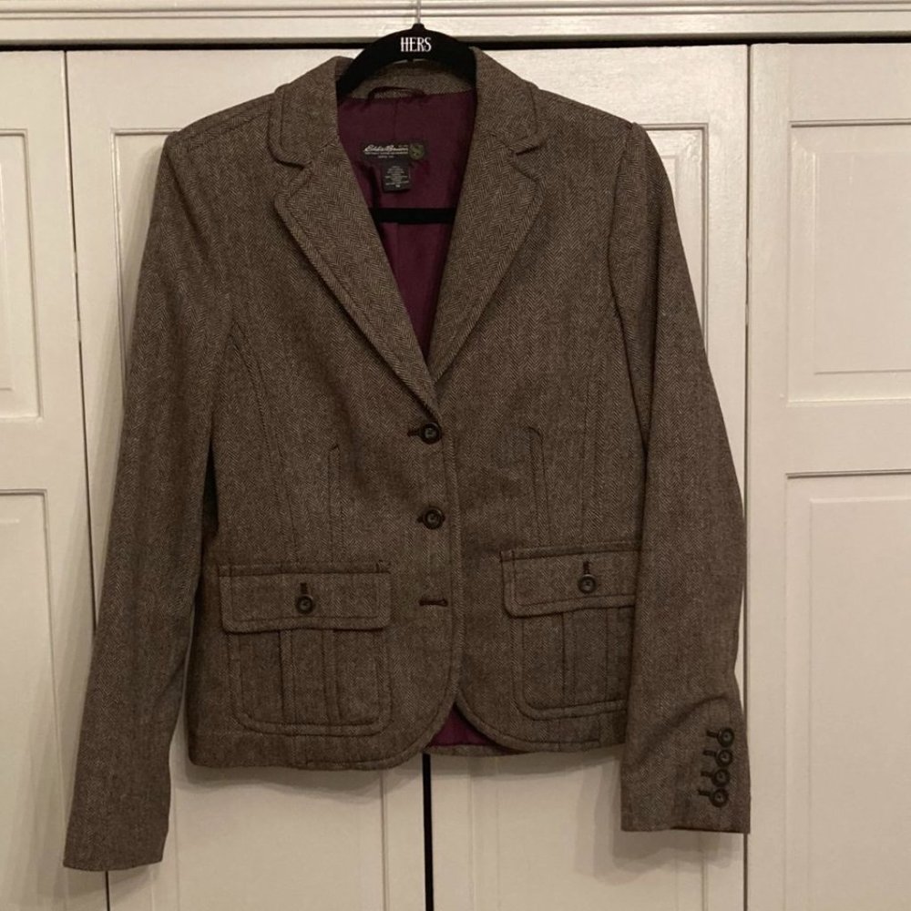 Brown tweed blazer